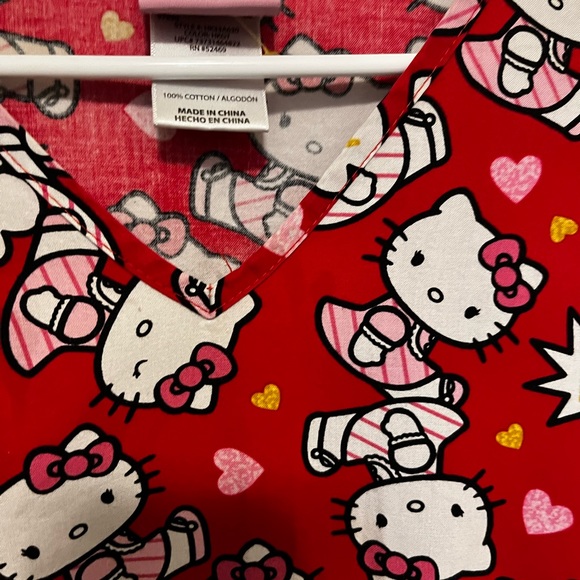 Hello Kitty Sanrio Scrub Top - Size Small Gently Used in Good condition - Picture 5 of 10
